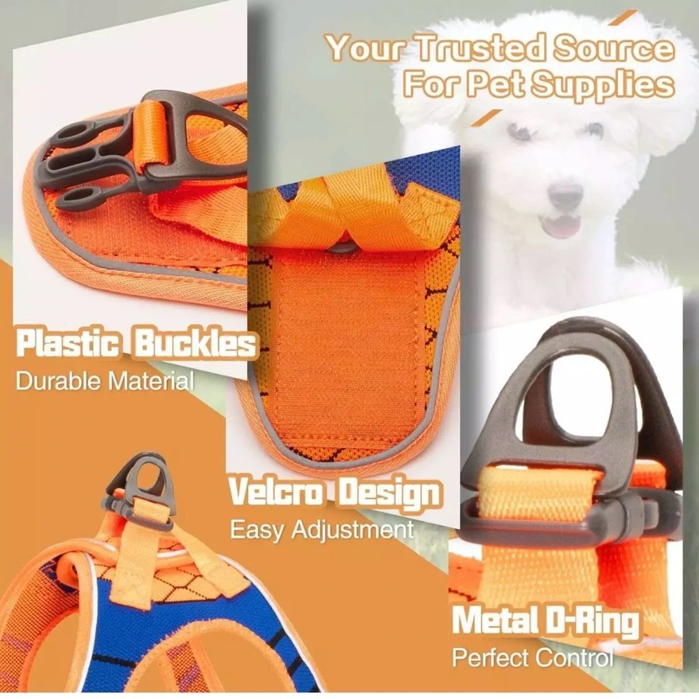 Auroth Dog Harness - Lite Series Step-in Dog Harness Cat Harness - Orange